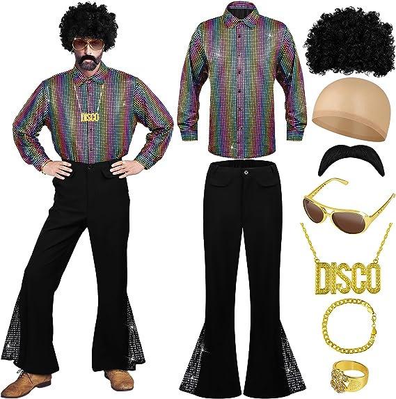 2025 Boys' Retro 70s Sequin Flared Pants