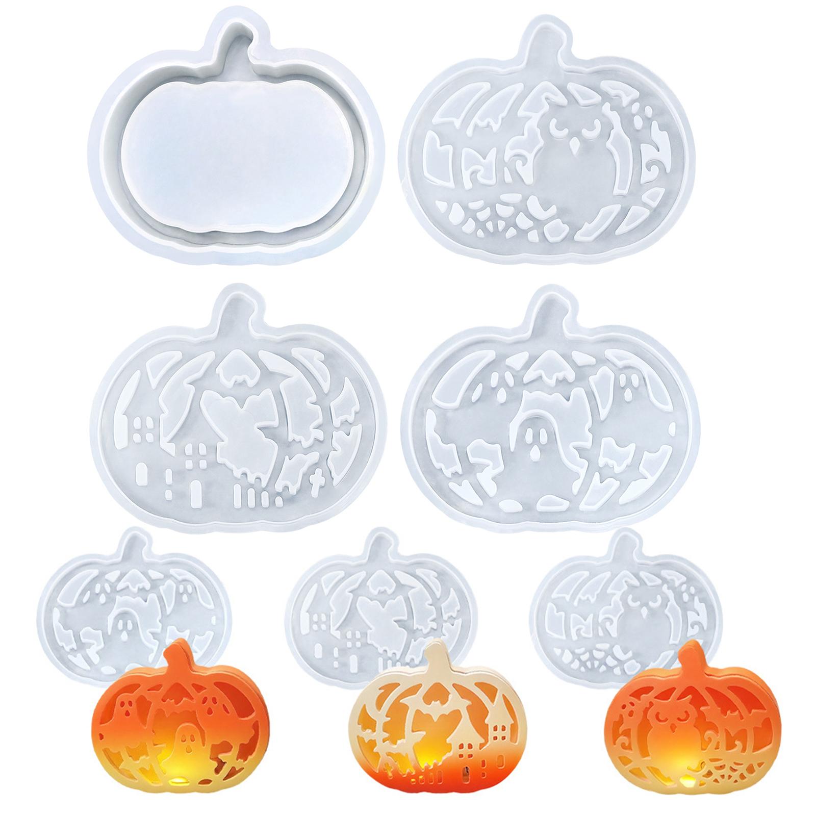 

4 Pcs Halloween Pumpkin Silicone Molds Tea Light Holder Plaster Molds Gypsum Molds for Home Crafts China Mainland