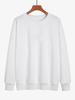 Women's 2023 Autumn/Winter Loose Fit Plus Velvet Round Neck Solid Color Hoodie