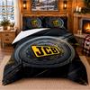 Printed 3Pcs Bedding Set JCB Pattern Bed Sheet Pillowcase For Bedroom Decor