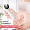 Doppler Fetal Prenatal Heart Rate Monitor No Radiation Pregnancy Heartbeat Detector LED Display Stethoscop