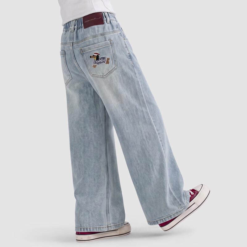 Girls 2026 Spring/Autumn Straight-Leg Denim Jeans 35