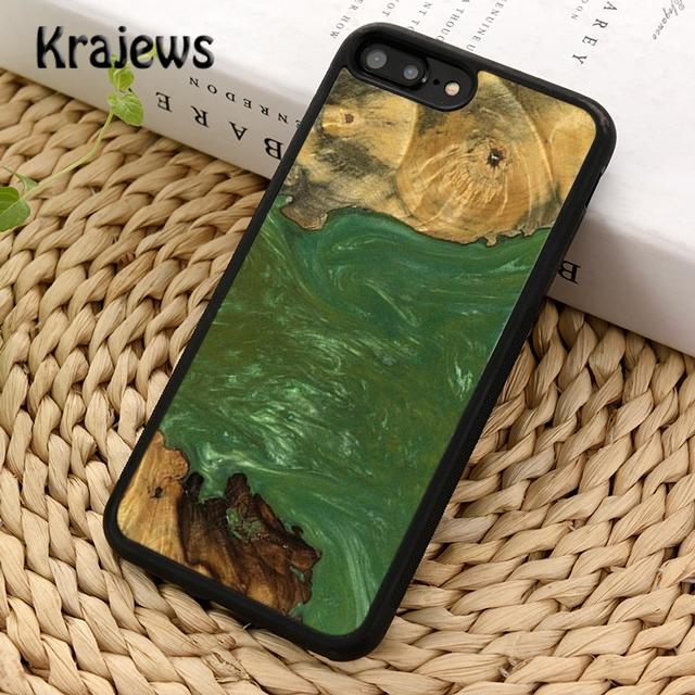 Wood Resin Marble Soft Phone Case Cover For iPhone 17 Air 16 15 14 Plus 12 13 Pro Max Coque Shell Fundas