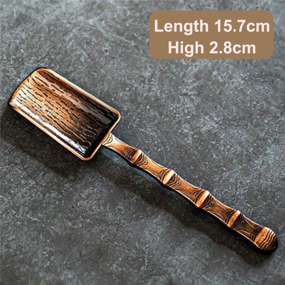 

Жаропрочные мерные ложки для листового чая из медного сплава, новая японская чайная церемония Chashaku D