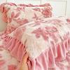 1PC Thickened Pillow Set Lace Pillow Cover Single Thickened Warm Milk Fleece Pillowcase