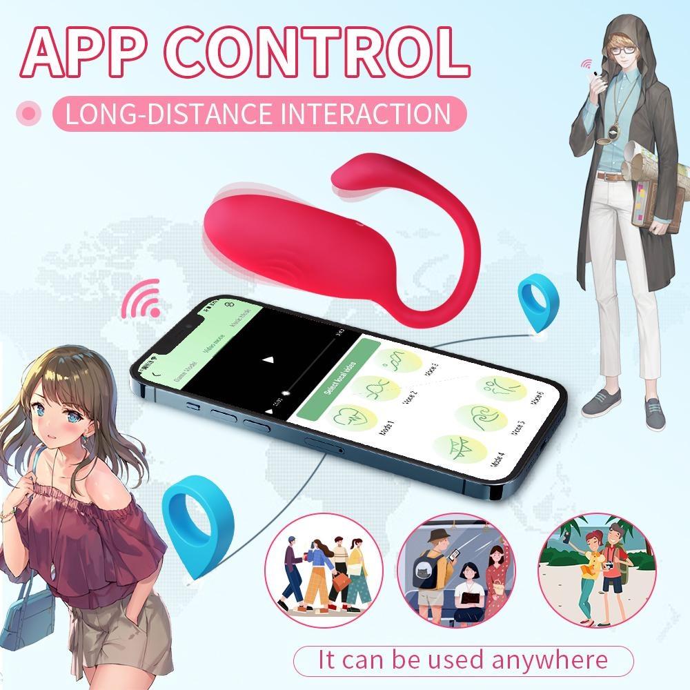 Sexspielzeug für Erwachsene, Vibrator mit APP-Fernbedienung, tragbarer Höschen-Ei-Vibrator für Frauen, G-Punkt-Klitorisstimulator, vibrierender Höschen mit 10 Vibrationen