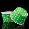 High-Temperature Polka Dot Baking Cups with Coated Rolled Edges