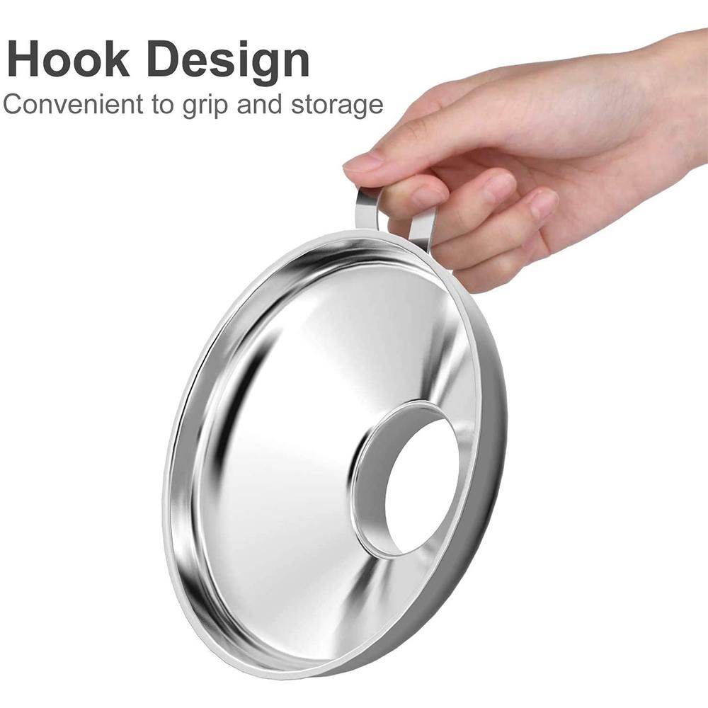 Stainless Steel Wide Mouth Funnel Set for Jars and Cans - Ideal for Liquids and Spices