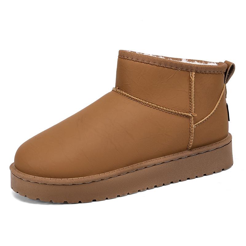 Winter men's velvet thickened cold-proof and warm large cotton boots retro short non-slip wear-resistant comfortable snow boots