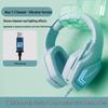 USB Gaming Headset with Noise Cancelling and Cool Lighting Effects for PC/Laptop