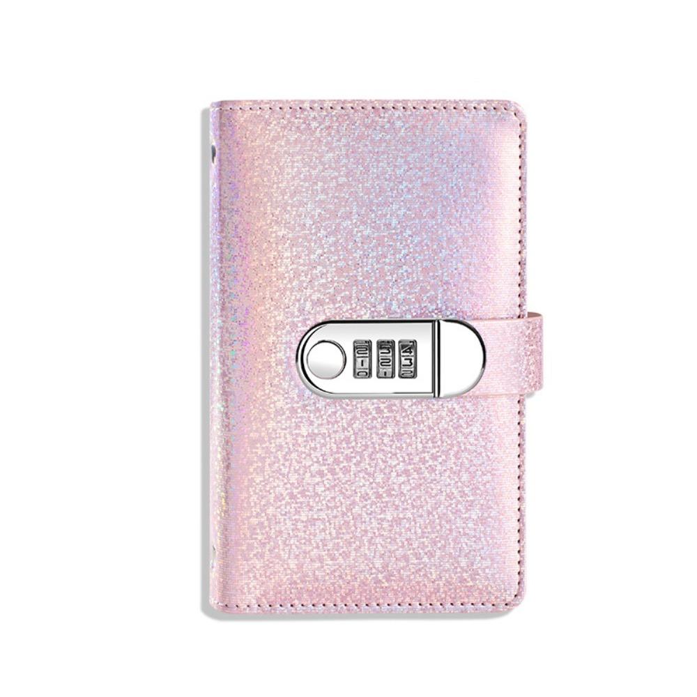 PU Leather Cover Password Lock Saving Notebook Budgeting Education Book  Financial Literacy