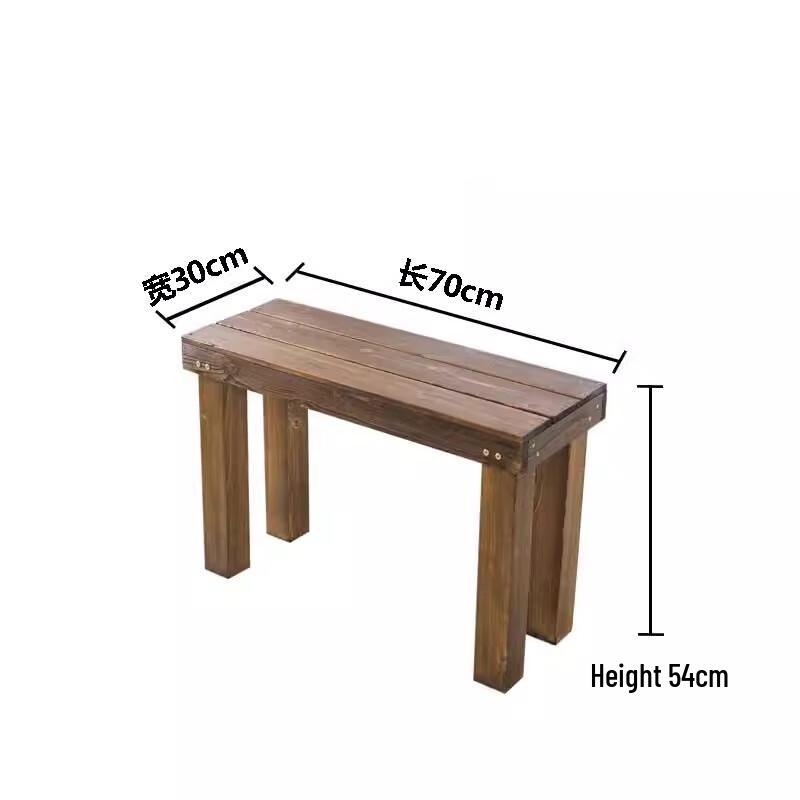 Outdoor Solid Wood Tiered Plant Stand