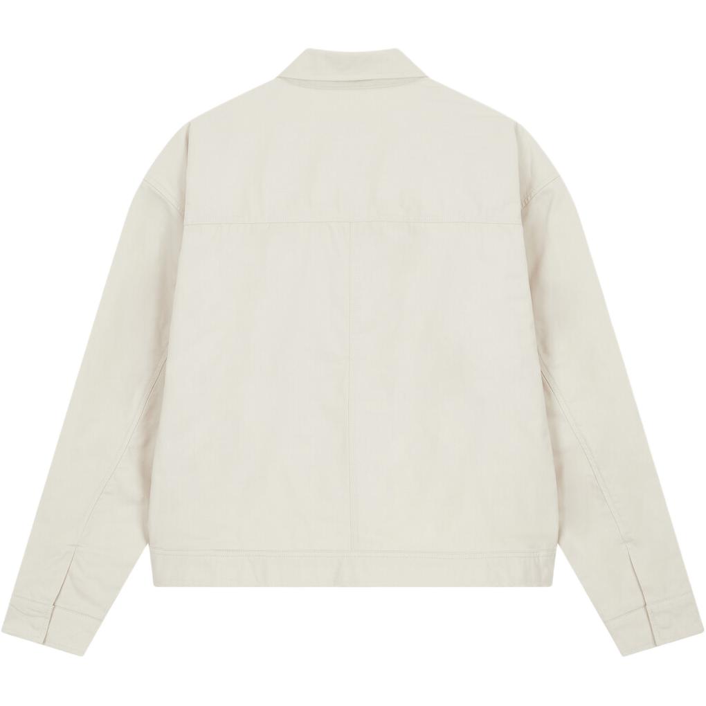 Calvin Klein Solid Color Loose Fit Zip Long Sleeve Jacket Men Jackets Light-Beige J326713-PDH