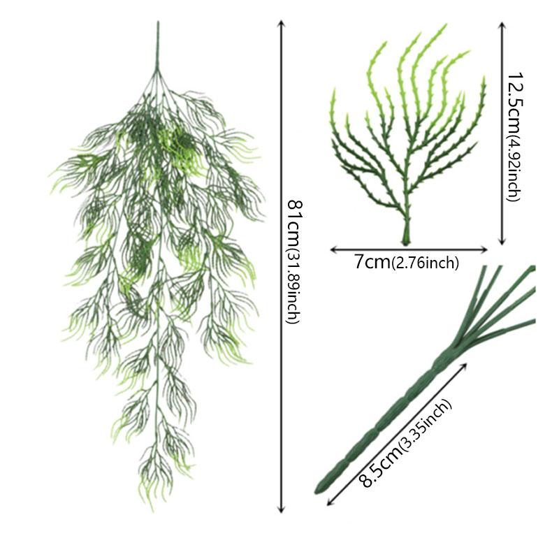 

Искусственные лианы с листьями Зеленые подвесные растения для гостиной Внутренние и наружные украшения для патио Свадебная вечеринка Искусственная лиана