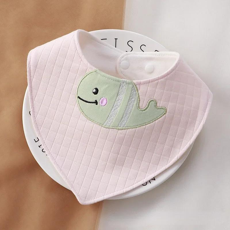 Triangle Cartoon Baby Bibs Soft Newborn Feeding Towel Cotton Cloths for Girls Boys Bandana Bib Newborn Saliva Towel Burp Cloths