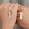 Forever Lover Heartshaped Stainless Steel Alphabet Necklace For Couples Valentine Gift