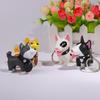 Trinkets Anime  Bull Holder Figure PVC Excellent Key Ring Hand-painted Dog Keychain for Car Accessories