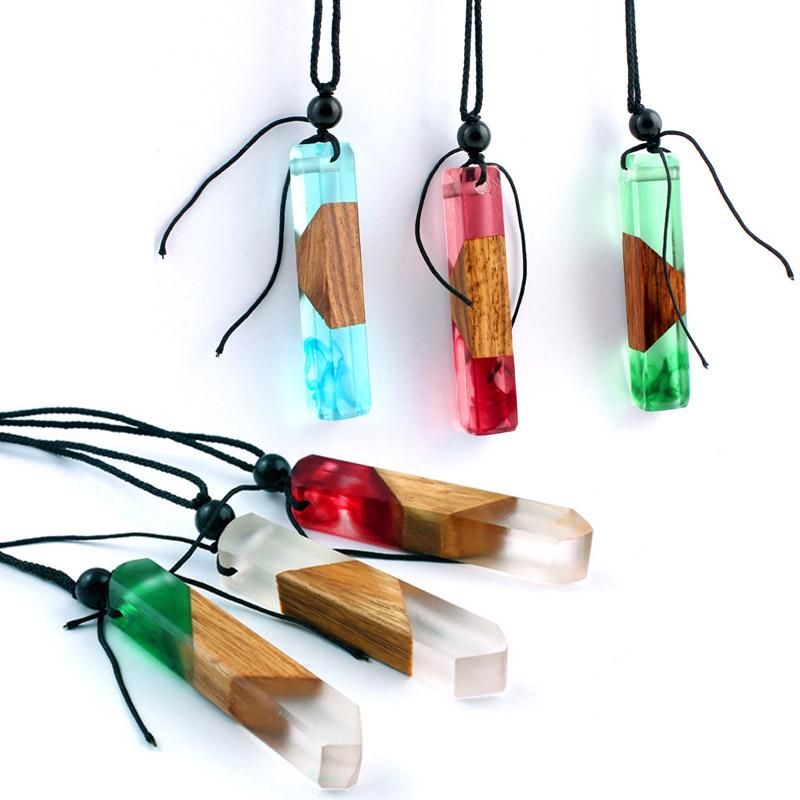 Necklace Jewelry Wood Neck piece charm 1pc Wood Beads Necklace Pendants