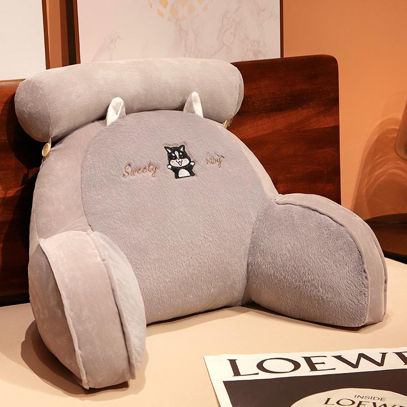 Cartoon Animal Rabbit Husky Waist Girl Bedside Soft Bag Large Pillow Waist Cushion Office Triangular Cushion