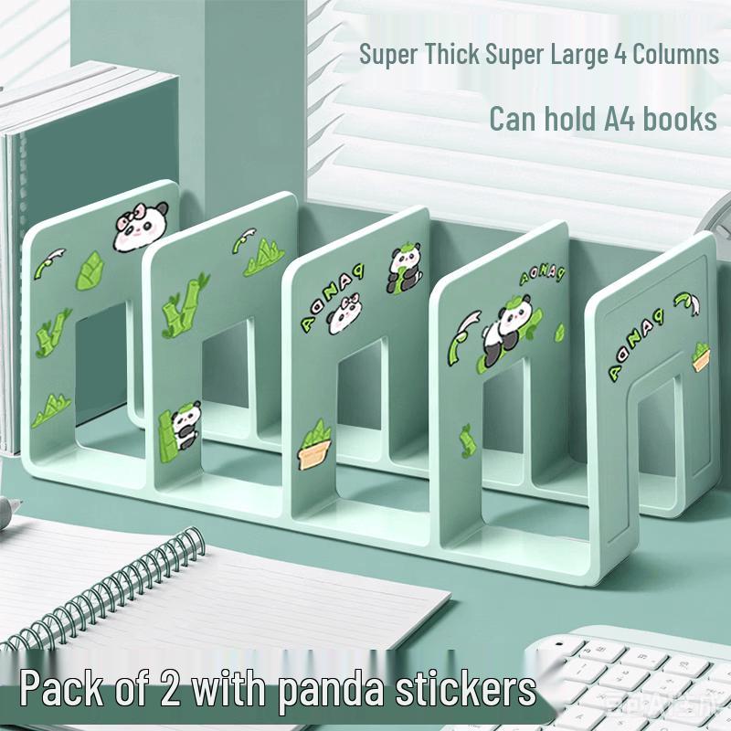 ShuXing 4-Compartment Desktop Book Stand