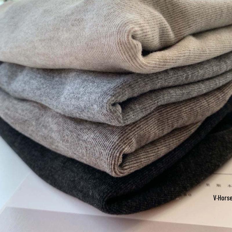 Women's Imitation Lambswool Inner Wear: 2025 Style, Autumn/Winter Base Layer, Half-High Neck, Long Sleeve Top