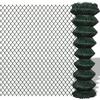 VidaXL Chain Link Fence Steel 1.5x15 M Green Garden Fencing House 140346