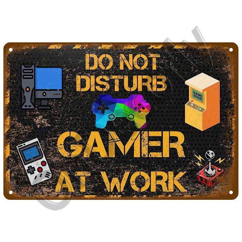 Retro výstražná plechová cedule Nebezpečí Vintage plechová cedule Plakát Kovová deska pro garáž Domácí muž Jeskyně Nástěnná výzdoba Umělecké hospody Plakát Pozor