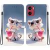 Cute Painting Leather Flip Phone Case For Samsung Galaxy S22 S23 FE S24 Plus S25 Ultra Flower Butterfly Wallet Stand Back Cover
