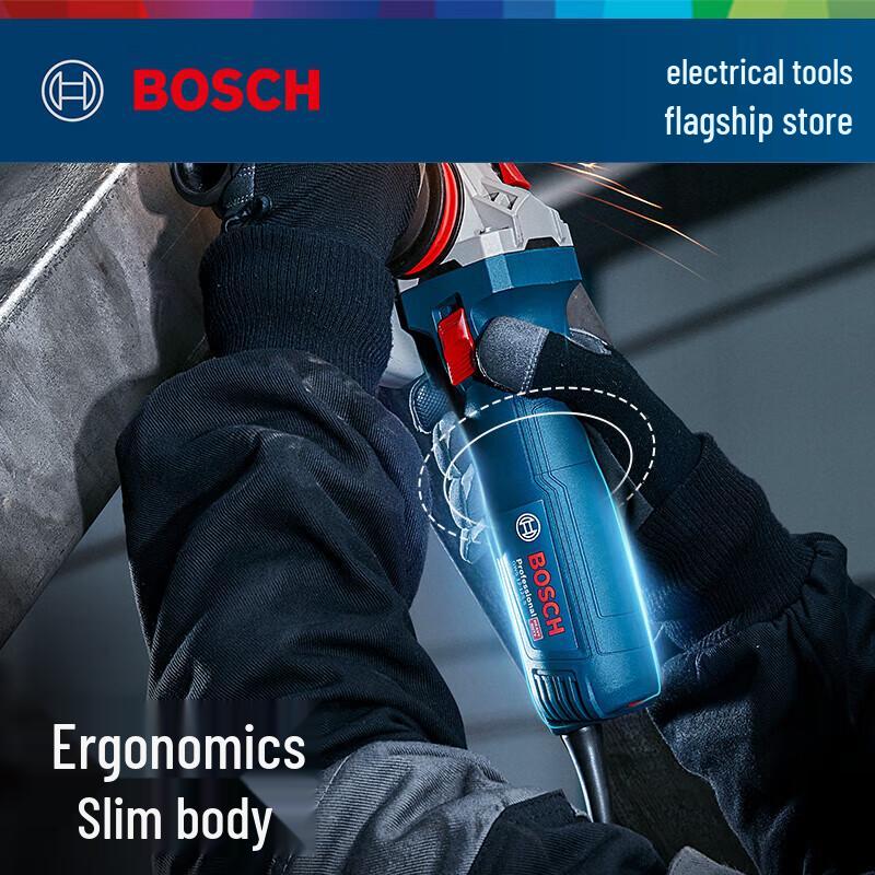 Bosch GWS 12-150 S Heavy-Duty 6-Speed Angle Grinder CN Plug (adapter Included)