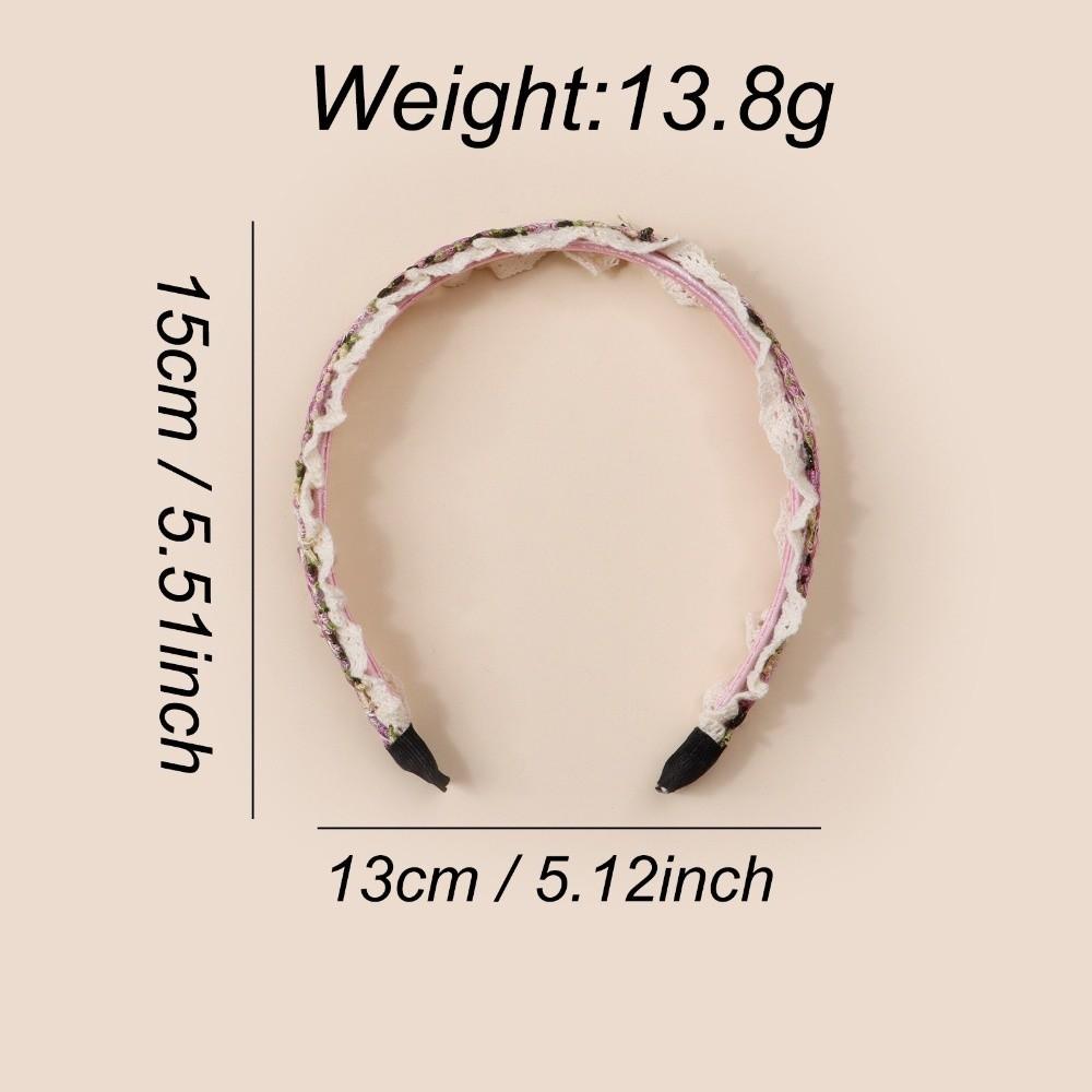 Korean Style Girl Hair Hoops Bezel Design Lace Headband  Ladies Boutique Hair Accessories