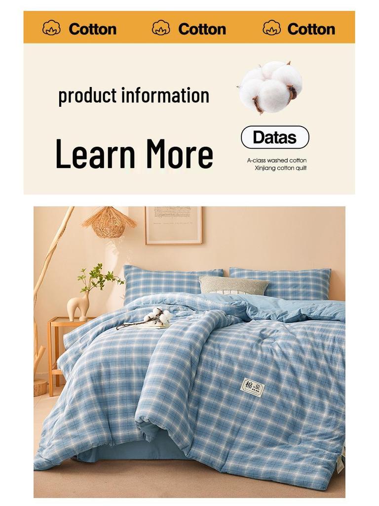 2025 All-Season Quilts: Thick Washed Cotton for Winter, Xinjiang Cotton for Summer, and Versatile Spring/Autumn Comfort