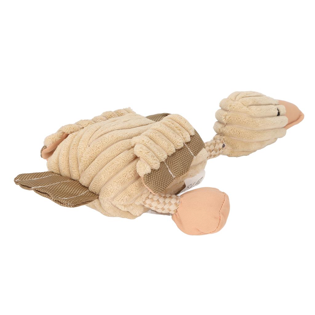 Plush Dog Duck Toy Teeth Grinding and Cleaning Bite Resistance Cotton Rope Squeaky Dog Toy for Dogs