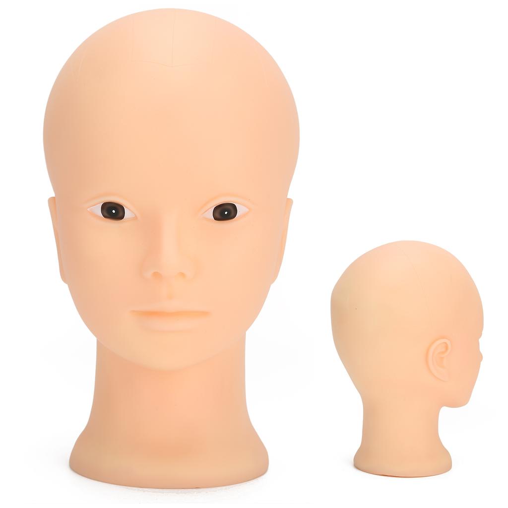Mannequin Head Makeup Training Practice Wig Hat Display Bald Mannequin Head 49cmwithout Makeup