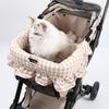 Pet Strollers Pad with Pillow for Pushchair Use Strong Polyester Fabric Thicken Cushion for Small Animal Outdoor Use