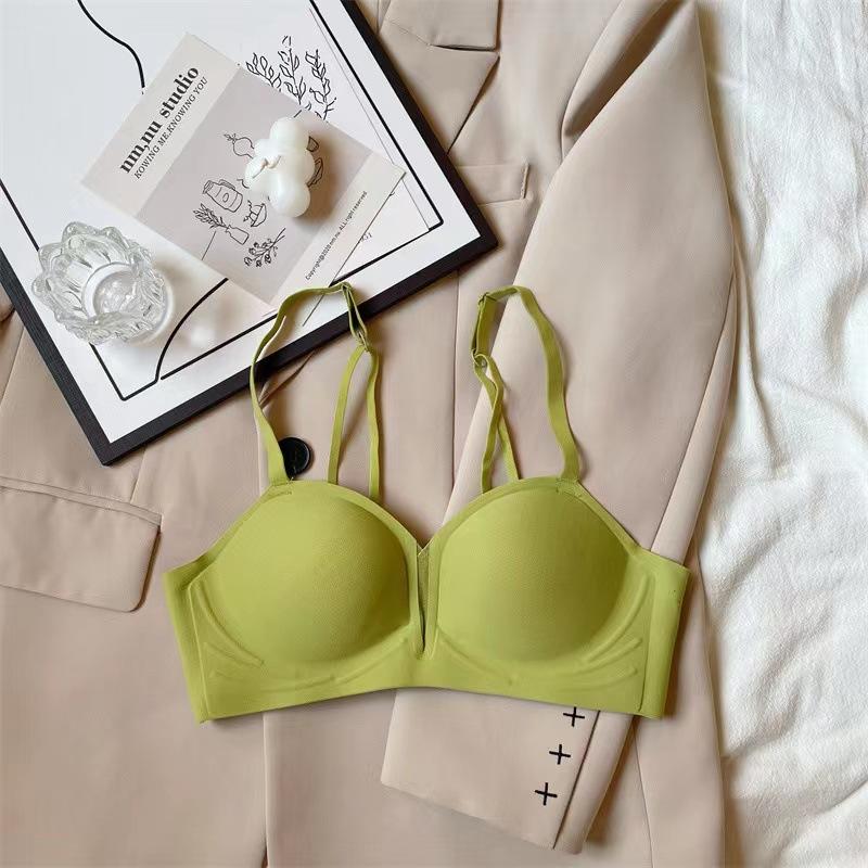 Autumn and winter bra, new collection of secondary breasts, multi-functional beauty back, jelly strip bra, seamless anti-sagging gathering underwear