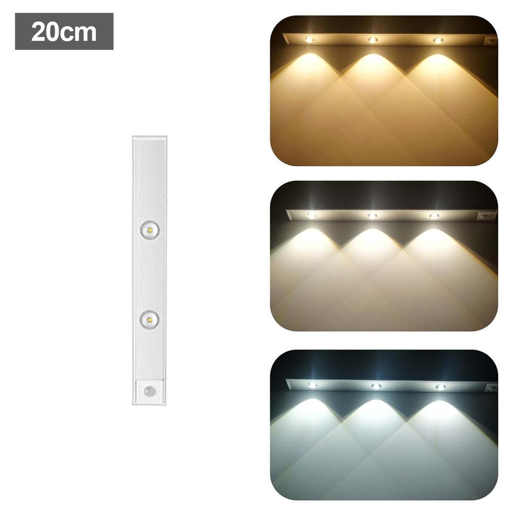 Ultra Slim Led Motion Sensor Light Strip 10cm-50cm 5v USB Type C Recharge Lamp Paste Suction Bedside Reading Mini Night Wireless