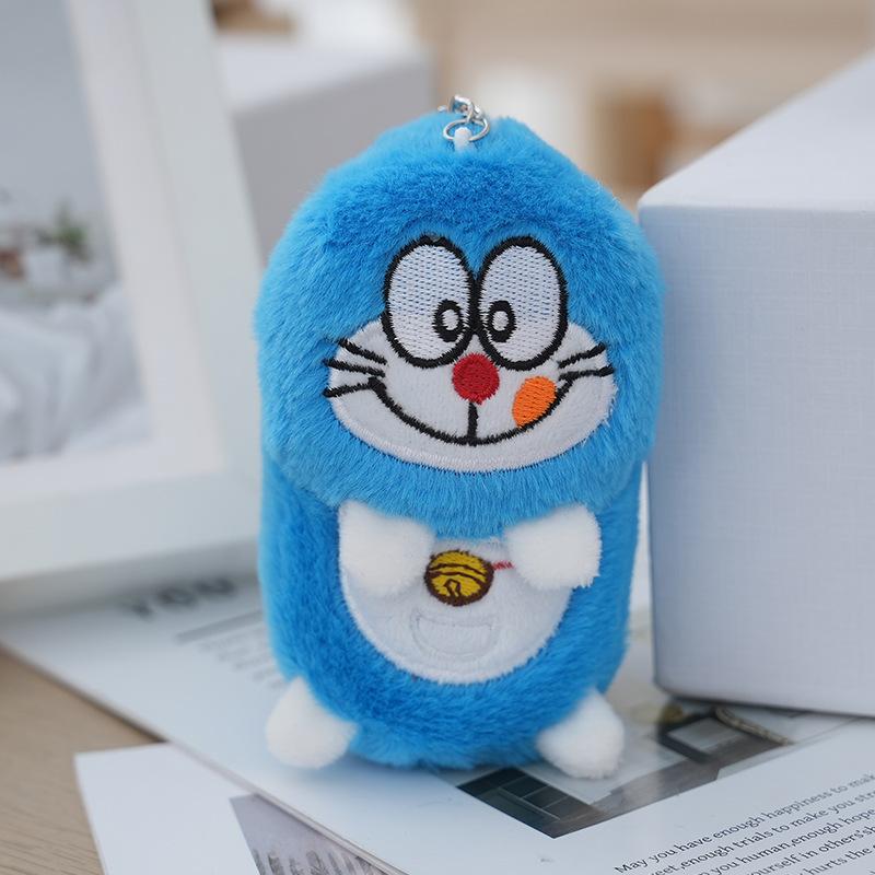 

Plush Delightful Doraemon Keychain Pp Cotton Filled Adorable Accessory Anime Style D