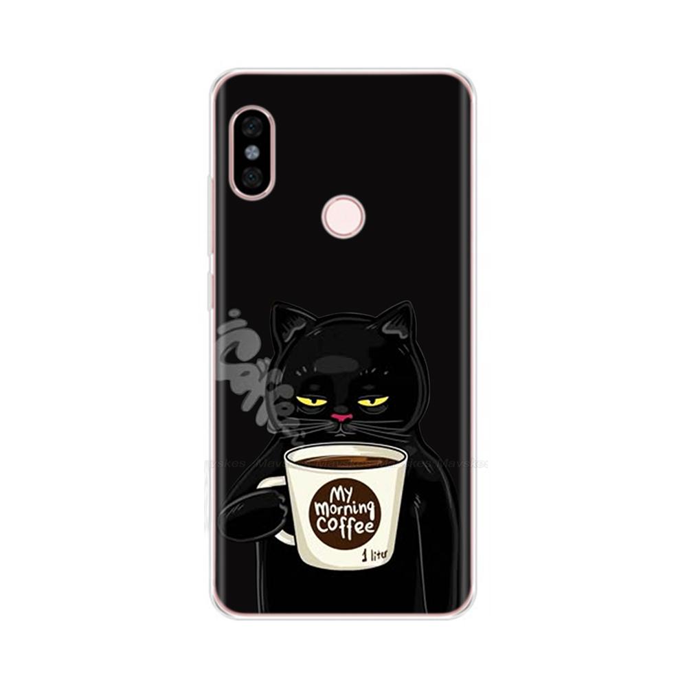 For Redmi Note 5 Note5 Pro Protective Shell Soft Silicone Phone Case Cartoon Painted Back Cover For Redmi Note 5 6 Pro Fundas