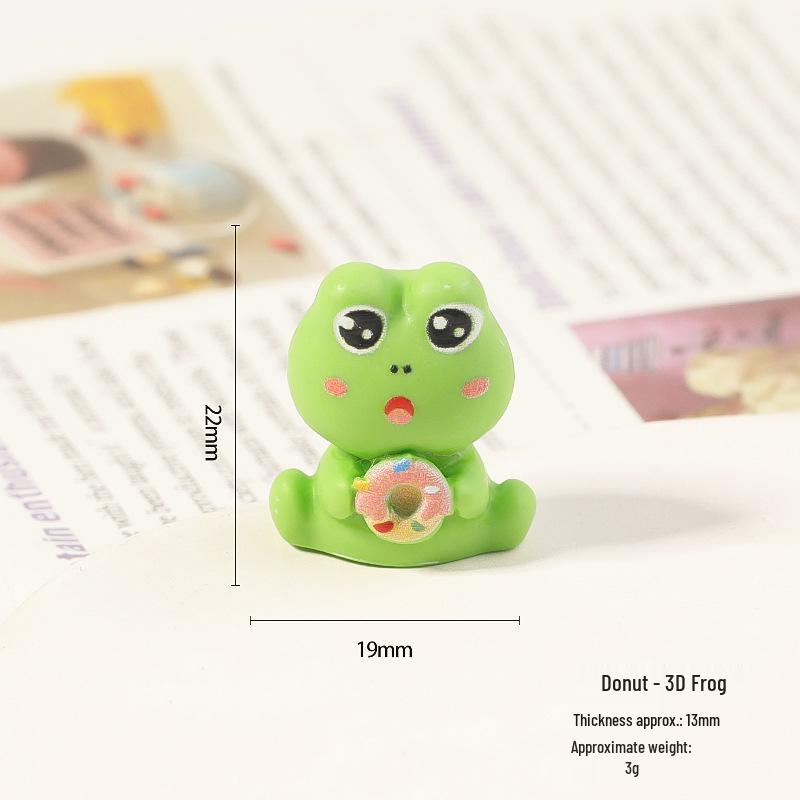 3D Harz Cartoon Frosch Ornament: Süße & Lustige Figur für Auto- oder Bürodekoration