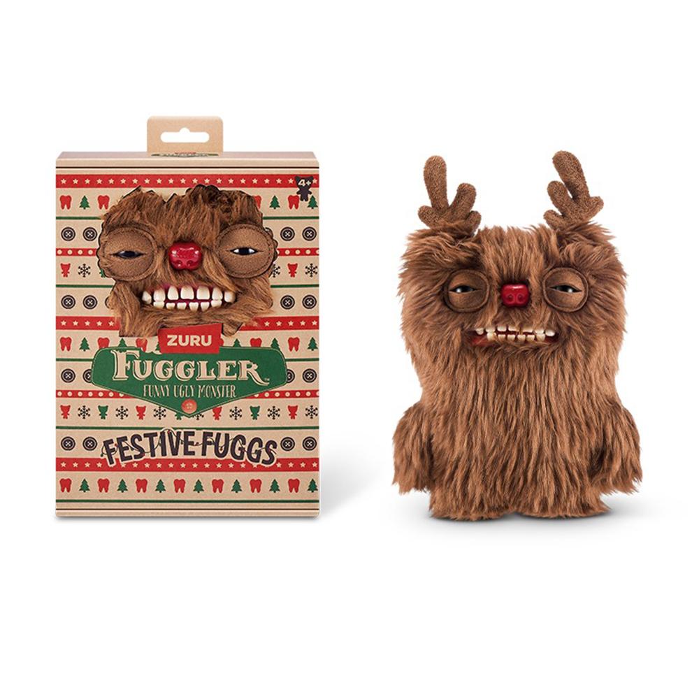 Fuggler Serie Festival Mostri Carini Peluche Renna Pupazzo di Neve Natale Pan di Zenzero Kawaii Divertente Trendy Bambola Peluche Regali