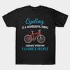 Men Black Print T-shirt Cycling Is A Wonderful Thing No-Cut Transfer Paper Print Cotton Tshirt