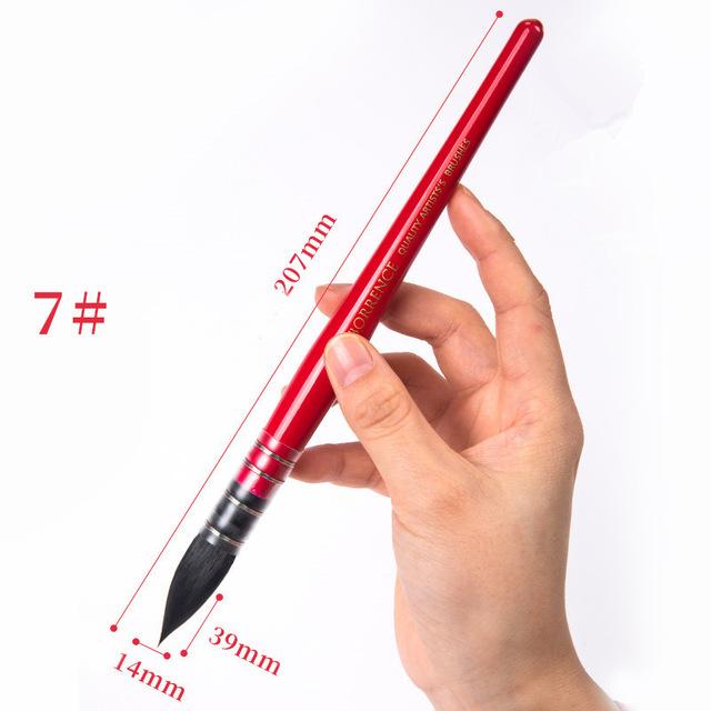 1 Pcs Squirrel Hair Artist Watercolor Brush Suitable for Watercolor Art Supplies Pointed Mop Pen