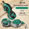 Drop-Resistant Carpenter's Hand-Cranked Ink Marker and Wooden Box Level with Chalk Line Tool for Construction Layouts