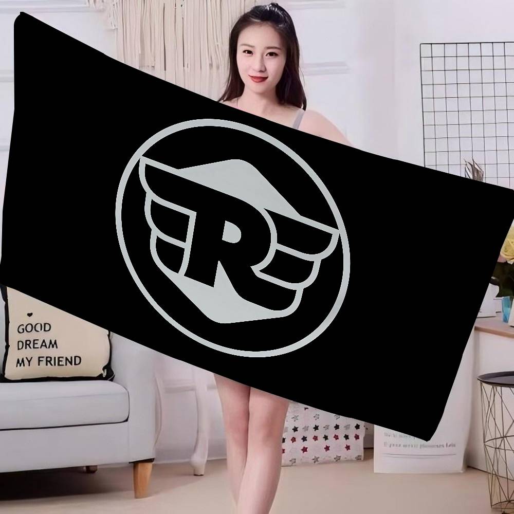 R-ROYALS E-ENFIELDS Logo Asciugamano da Spiaggia in Microfibra Assorbente Asciugatura Rapida Morbido Asciugamano per Yoga Nuoto Resort Alpinismo