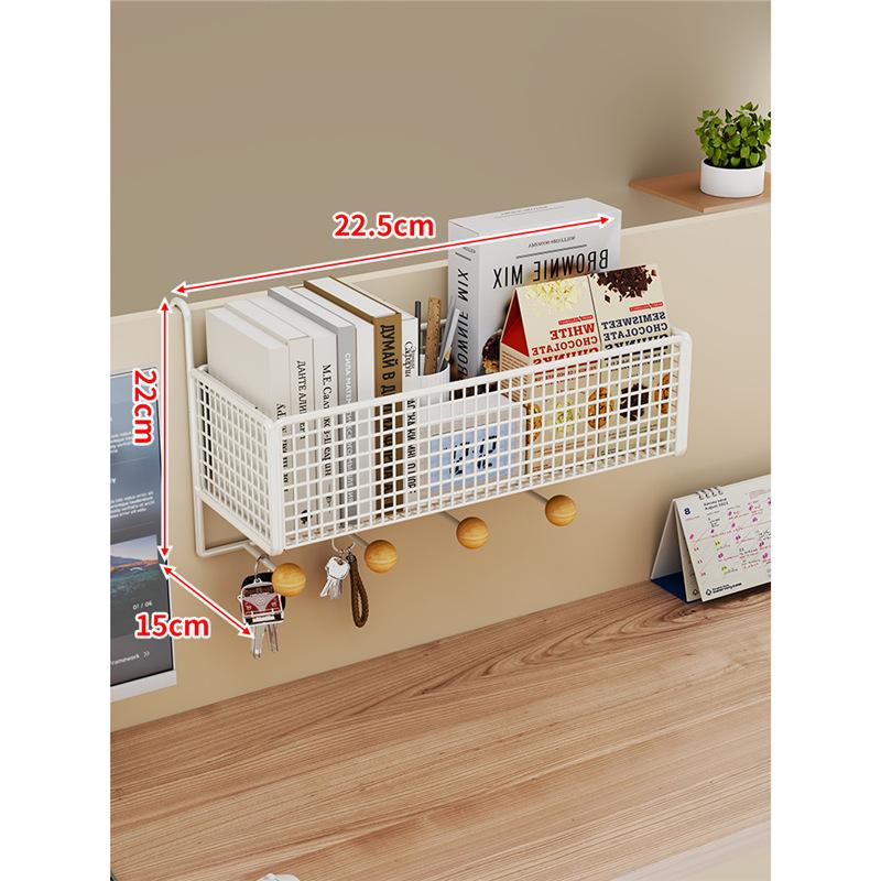 Cesto Portaoggetti da Appendere alla Scrivania Organizer Multifunzione per Cubicolo Ufficio Tavolo da Dormitorio Scaffale da Parete con Ganci