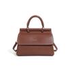 Large Capacity Handheld Women's Bag, Genuine Leather Shoulder Messenger Bag, Textured Bag.