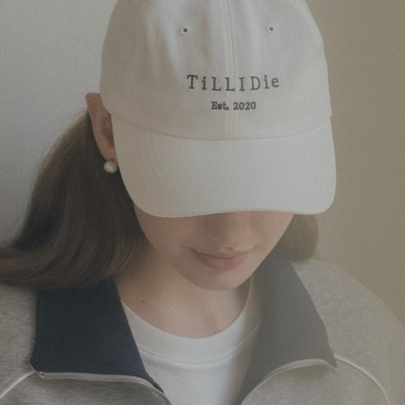 

TILLIDIE Light simple logo cotton baseball cap_[3color] BLACK_FREE