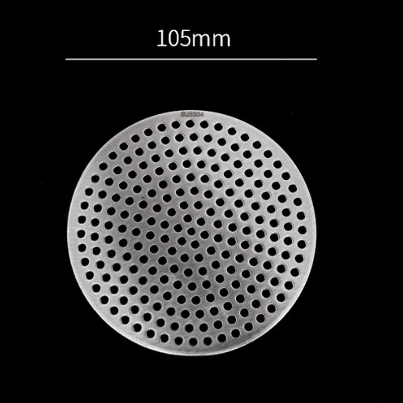 Runde Bodenablaufabdeckung 304 Edelstahl Haarfilter Fänger Stöpsel Netz für Badezimmer Küche WC Geruchshemmende Bodenablaufabdeckung