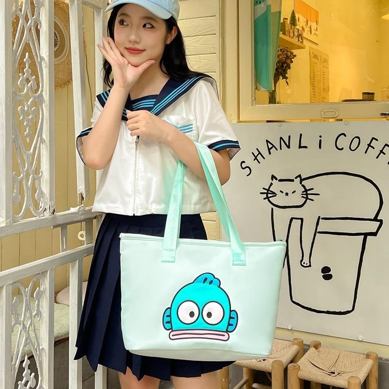New Fashion Cartoon Large-capacity Commuter Tote Bag Cute and Sweet Girl Style Five-color Portable Shoulder Bag