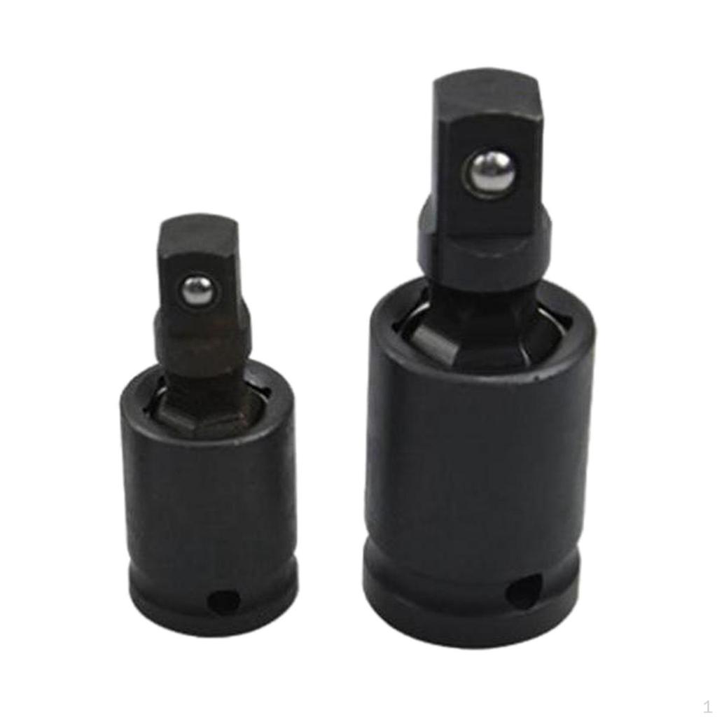 2 Sets of Universal Joint Socket Ratchet Angle Extension Bar Adapter